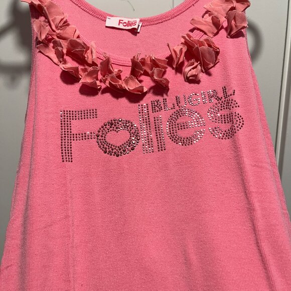 Pink Blugirl Folies Tank Top - Glitter Front Logo - Picture 2 of 8